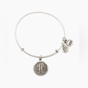 Alex and Ani Initial H Charm Bangle in Silver